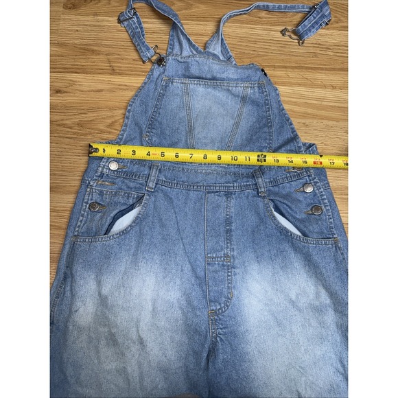 Vintage 80s Overalls Blue Denim London London Carpenter Cotton Size L - Picture 4 of 9